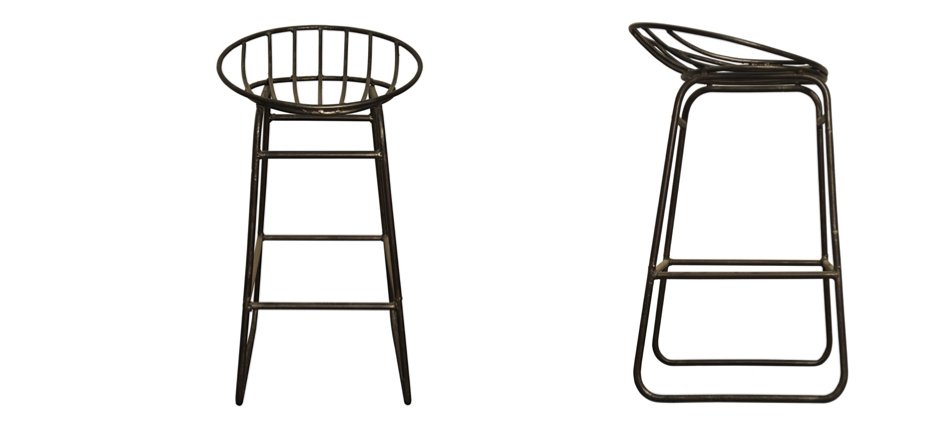Барный стул Industrial Iron Grille Bar Stool Барный стул Industrial Iron Grille Bar Stool - Loft-Concept в Орле