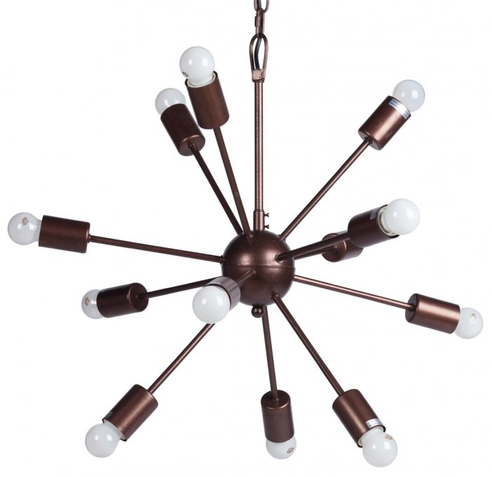 Люстра Loft Industrial Sputnik Chandelier 60 12 Коричневый Люстра Loft Industrial Sputnik Chandelier 60 12 Коричневый в Орле | Loft Concept