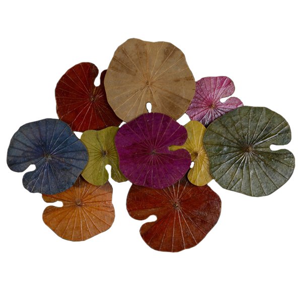 Арт-объект Disc wall art Lotus leaves II Мульти Арт-объект Disc wall art Lotus leaves II Мульти в Орле | Loft Concept