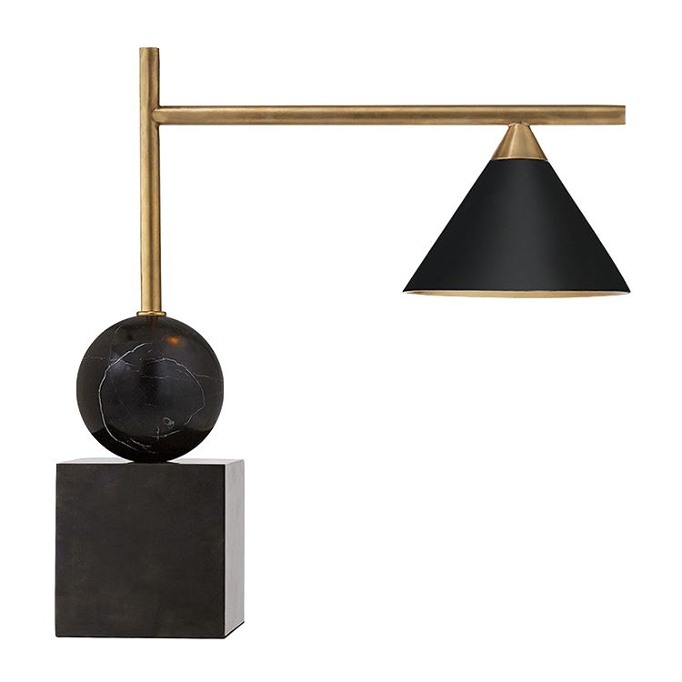 Настольная лампа CLEO DESK LAMP Black Черный Латунь Настольная лампа CLEO DESK LAMP Black Черный Латунь в Орле | Loft Concept