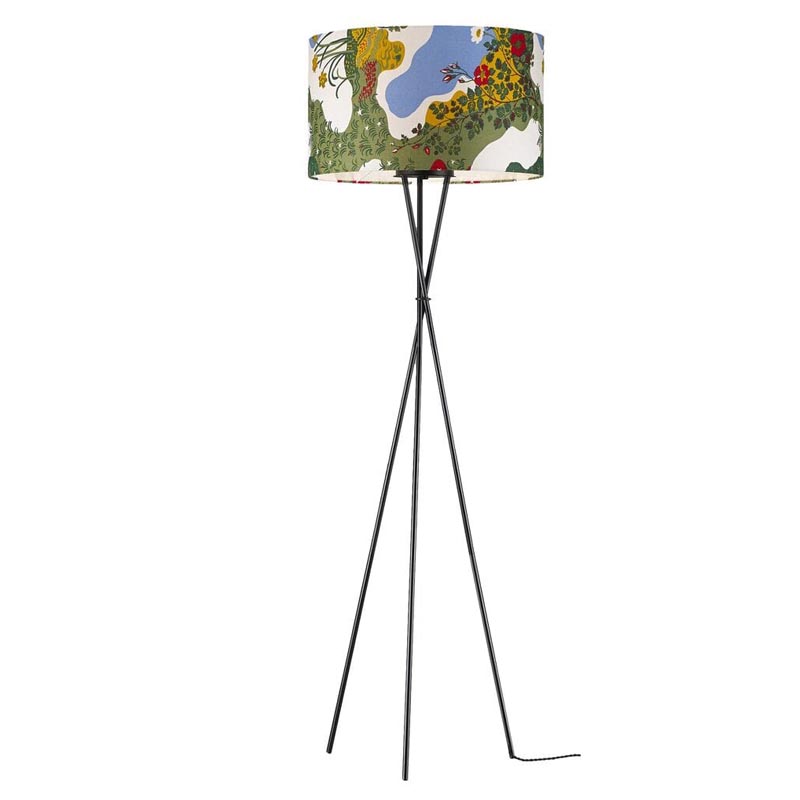 Торшер Colored Lampshade Floor Lamp Мульти Черный Торшер Colored Lampshade Floor Lamp Мульти Черный в Орле | Loft Concept