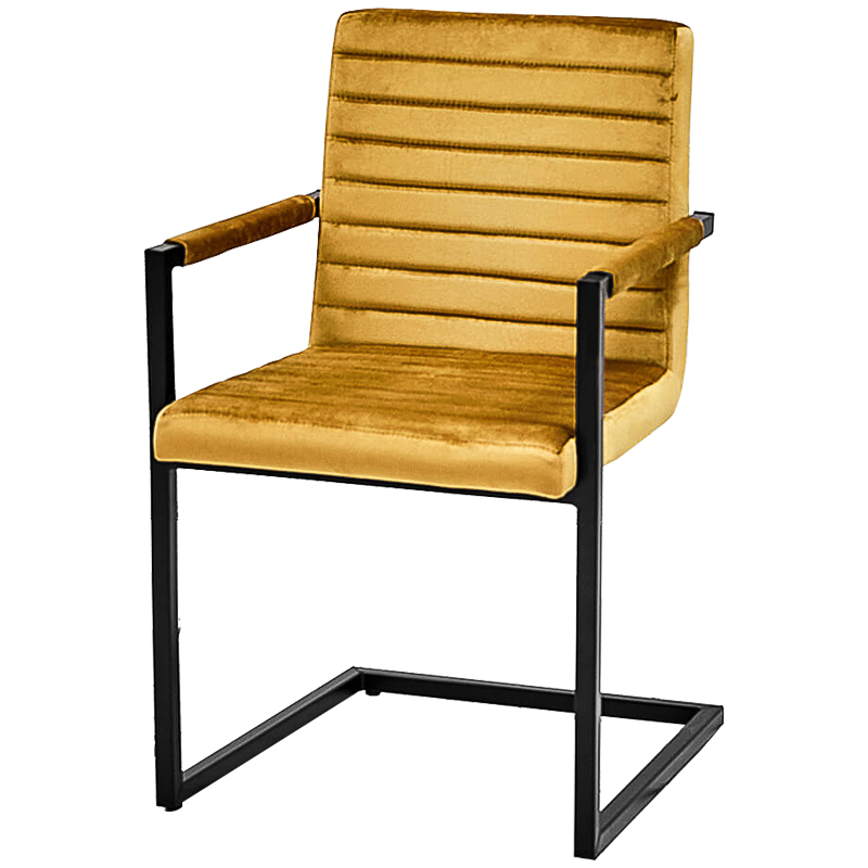 Стул с подлокотниками Dalak Stool yellow Черный Желтый Стул с подлокотниками Dalak Stool yellow Черный Желтый в Орле | Loft Concept