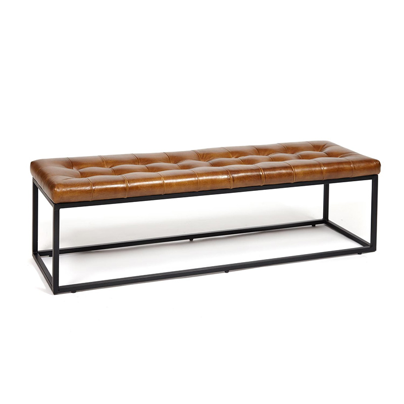Банкетка Buffalo Leather Industrial Banquette Коричневый Банкетка Buffalo Leather Industrial Banquette Коричневый в Орле | Loft Concept