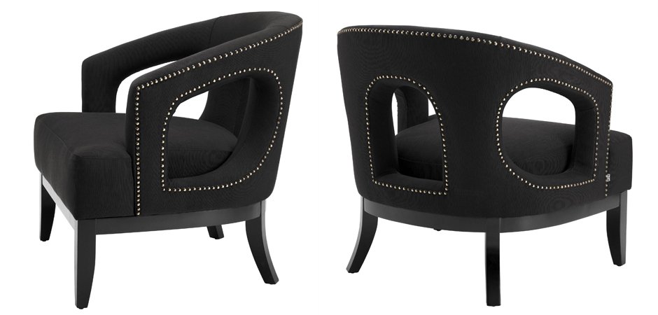 Кресло Eichholtz Chair Adam Black Кресло Eichholtz Chair Adam Black - Loft-Concept в Орле