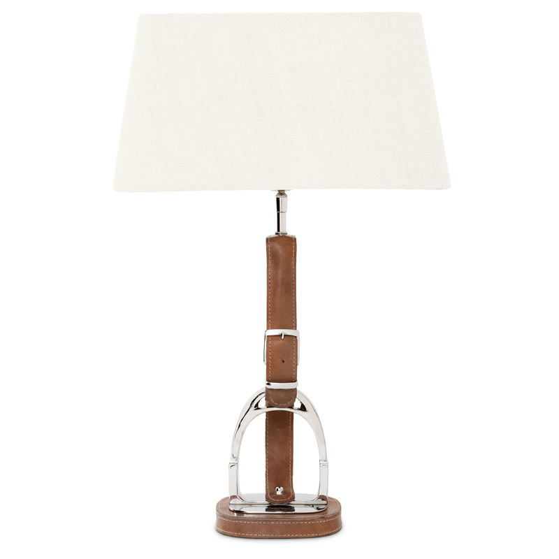 Настольная лампа Eichholtz Table Lamp Olympia Equestrian Никель Коричневый Кремовый Настольная лампа Eichholtz Table Lamp Olympia Equestrian Никель Коричневый Кремовый в Орле | Loft Concept