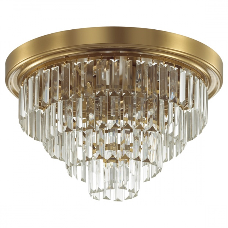 Хрустальная потолочная люстра Crystal Fountain Maxi Латунь Латунь Хрустальная потолочная люстра Crystal Fountain Maxi Латунь Латунь в Орле | Loft Concept