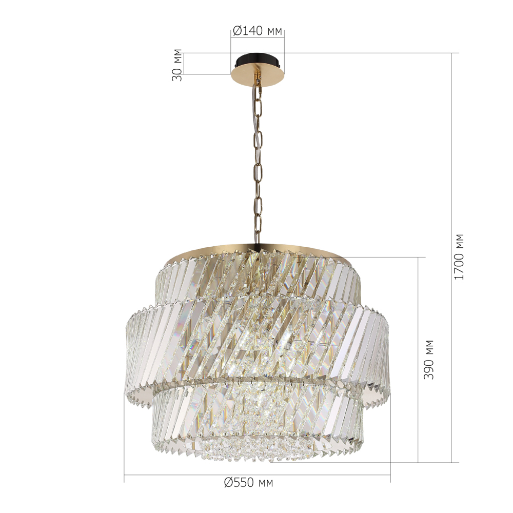 Люстра круглая в классическом обрамлении Light Connoisseurs Beauty в Орле