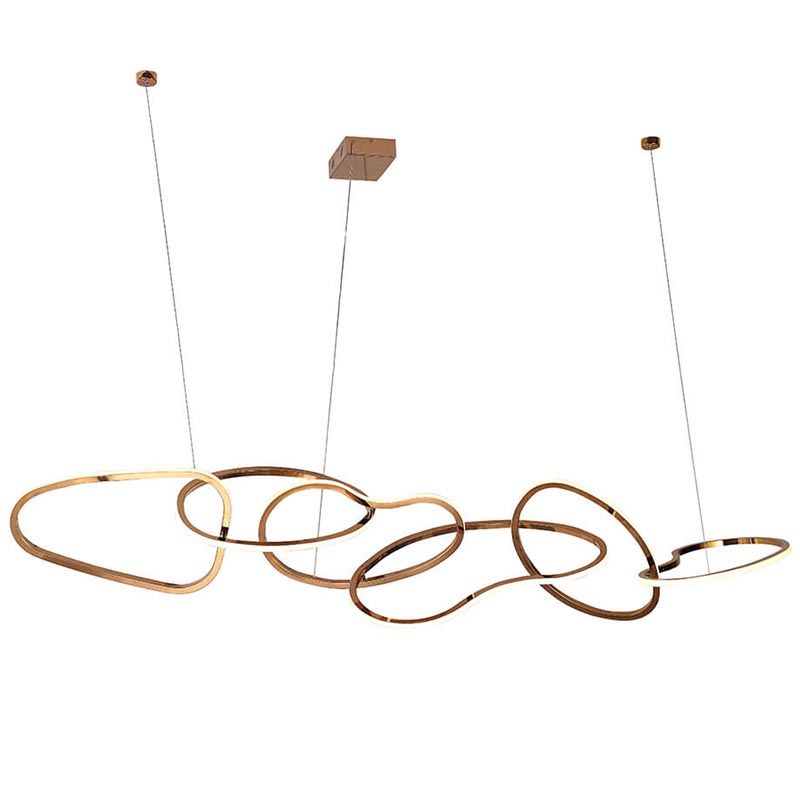 Люстра Wavy Ring Connection Gold Золотой Розовое золото Люстра Wavy Ring Connection Gold Золотой Розовое золото в Орле | Loft Concept
