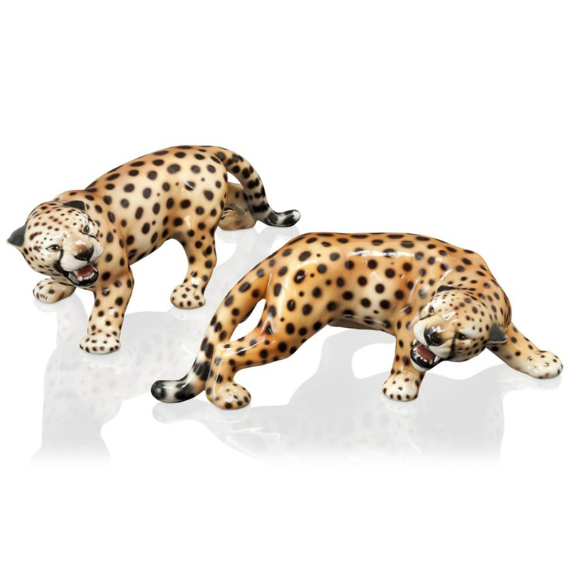 Статуэтки Abhika Cheetah Set 2 Pcs Коричневый Черный Статуэтки Abhika Cheetah Set 2 Pcs Коричневый Черный в Орле | Loft Concept