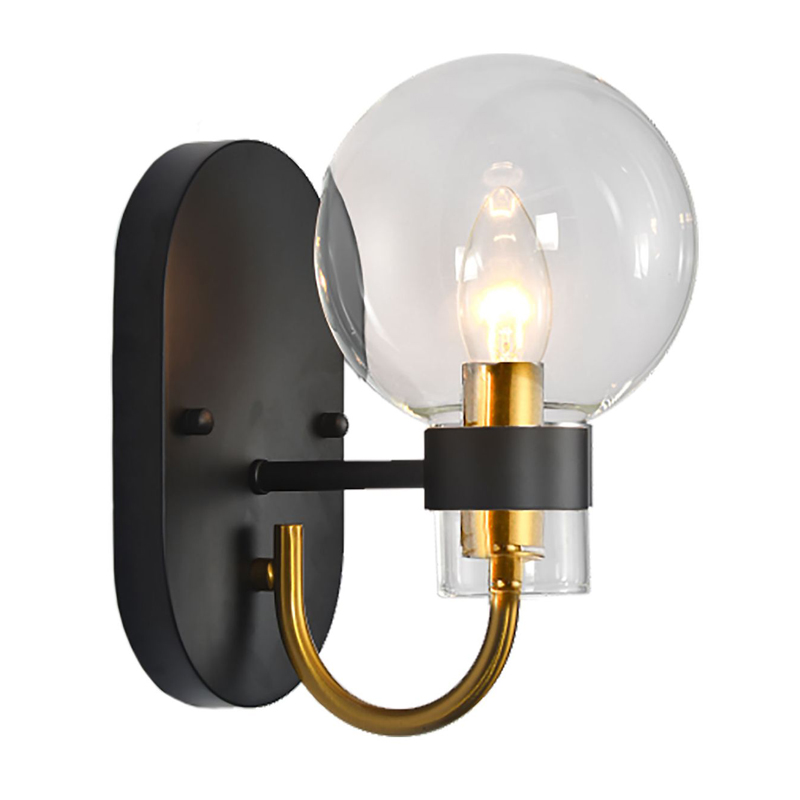 Бра Votrom Sconce black Черный Бронза Прозрачный (Transparent) Бра Votrom Sconce black Черный Бронза Прозрачный (Transparent) в Орле | Loft Concept