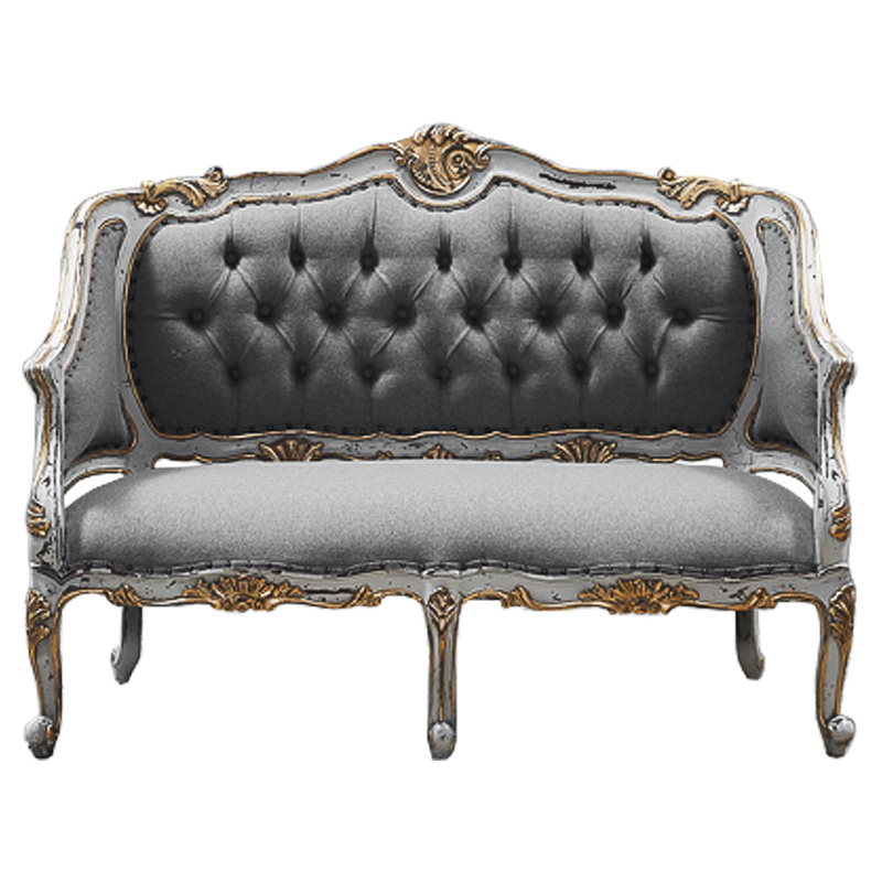 Диван Maria Antoinette Softness Capitone Серый Белый винтажная патина Диван Maria Antoinette Softness Capitone Серый Белый винтажная патина в Орле | Loft Concept
