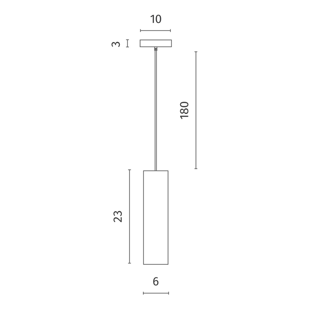 Подвесной светильник в форме цилиндра Douro Light серый бетон в Орле