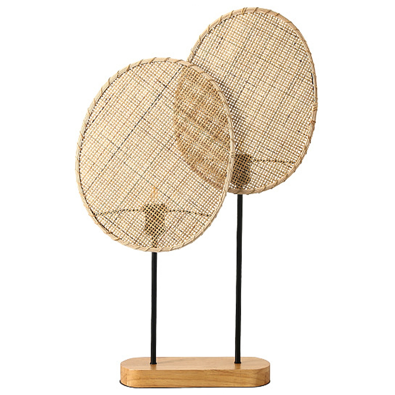 Настольная лампа Takibi Double Lamp Черный Древесина Настольная лампа Takibi Double Lamp Черный Древесина в Орле | Loft Concept