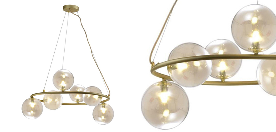 Люстра Bubble Glass Матовое золото Люстра Bubble Glass Матовое золото - Loft-Concept в Орле