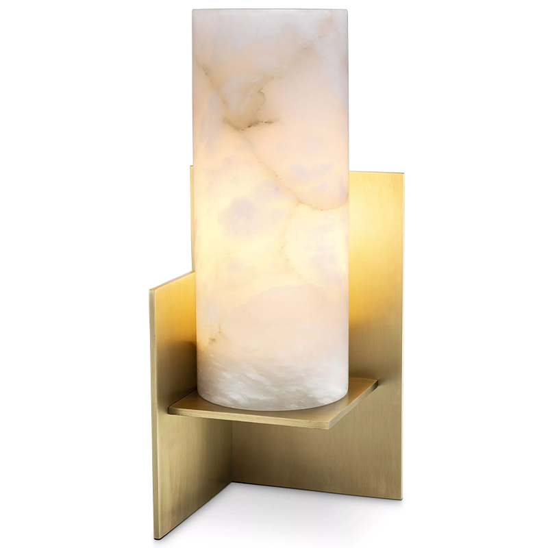 Настольная лампа Eichholtz Table Lamp Frisco Brass Молочный Латунь в Орле | Loft Concept 