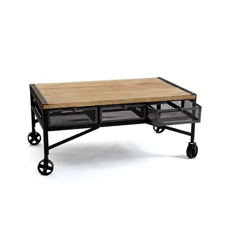 Стол Industrial Metal Three Drawers Cabinet Черный Стол Industrial Metal Three Drawers Cabinet Черный в Орле | Loft Concept