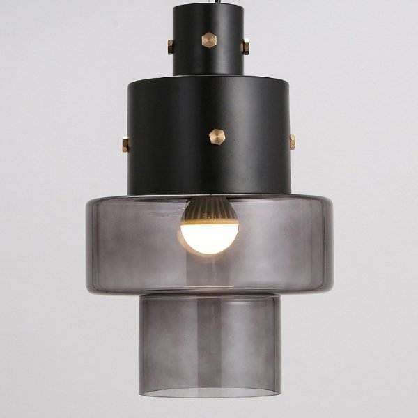 Подвесной светильник Luna Glass Pendant Dark Черный Подвесной светильник Luna Glass Pendant Dark Черный в Орле | Loft Concept