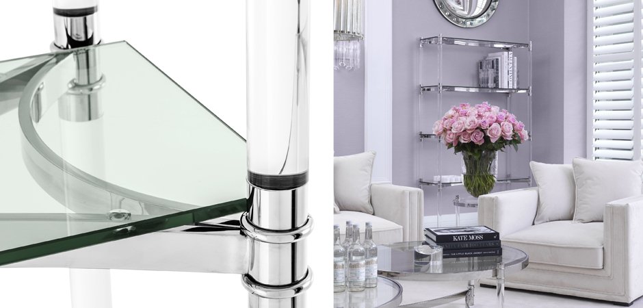 Стеллаж Eichholtz Cabinet Trento Stainless Steel Стеллаж Eichholtz Cabinet Trento Stainless Steel - Loft-Concept в Орле