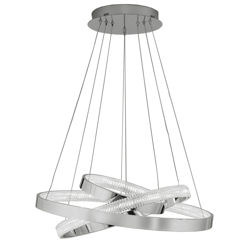 Люстра ORACLE 3 Rings Silver Хром Люстра ORACLE 3 Rings Silver Хром в Орле | Loft Concept