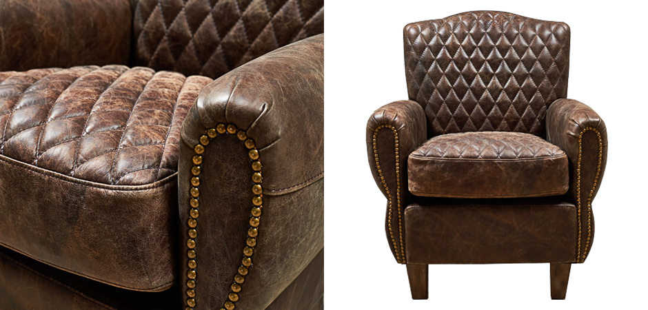 Кресло Jody Armchair Brown Leather Кресло Jody Armchair Brown Leather - Loft-Concept в Орле