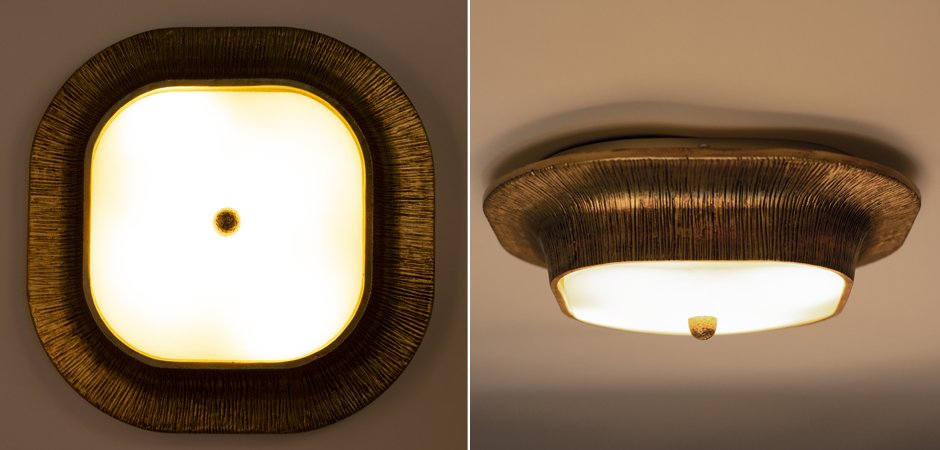 Потолочный светильник Utopia Round Sconce Gold Потолочный светильник Utopia Round Sconce Gold - Loft-Concept в Орле