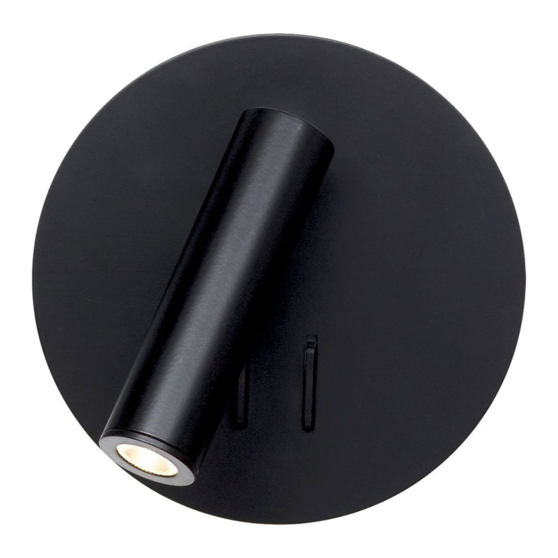 Настенный спот Black Circle Spot Wall Lamp Черный в Орле | Loft Concept 