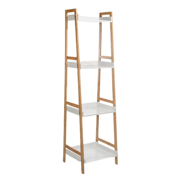 Стеллаж Stockholm White & Beige Белый Бежевый Стеллаж Stockholm White & Beige Белый Бежевый в Орле | Loft Concept