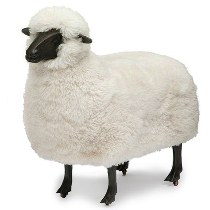Пуф FRANCOIS-XAVIER LALANNE Moutons de laine Черный Бежевый Графит Пуф FRANCOIS-XAVIER LALANNE Moutons de laine Черный Бежевый Графит в Орле | Loft Concept