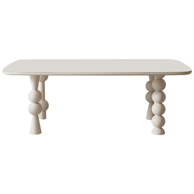Обеденный стол Raphael Unique Shaped Dining Table Молочный Обеденный стол Raphael Unique Shaped Dining Table Молочный в Орле | Loft Concept