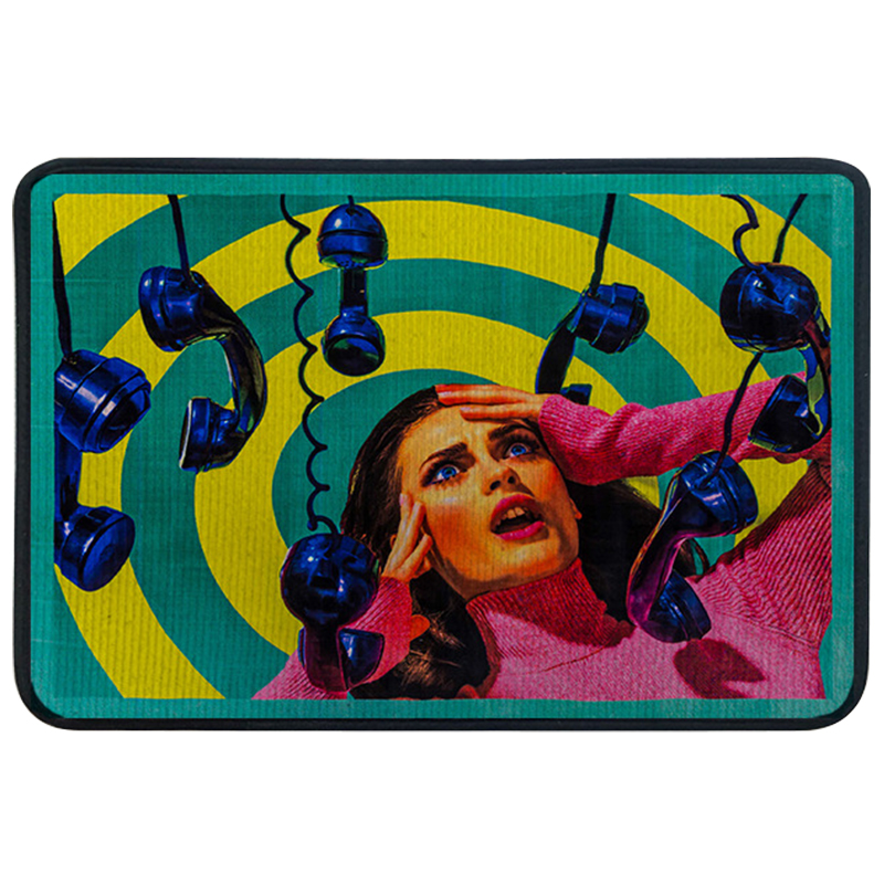 Ковер для прихожей и ванной Seletti Phone Rug Мульти Ковер для прихожей и ванной Seletti Phone Rug Мульти в Орле | Loft Concept