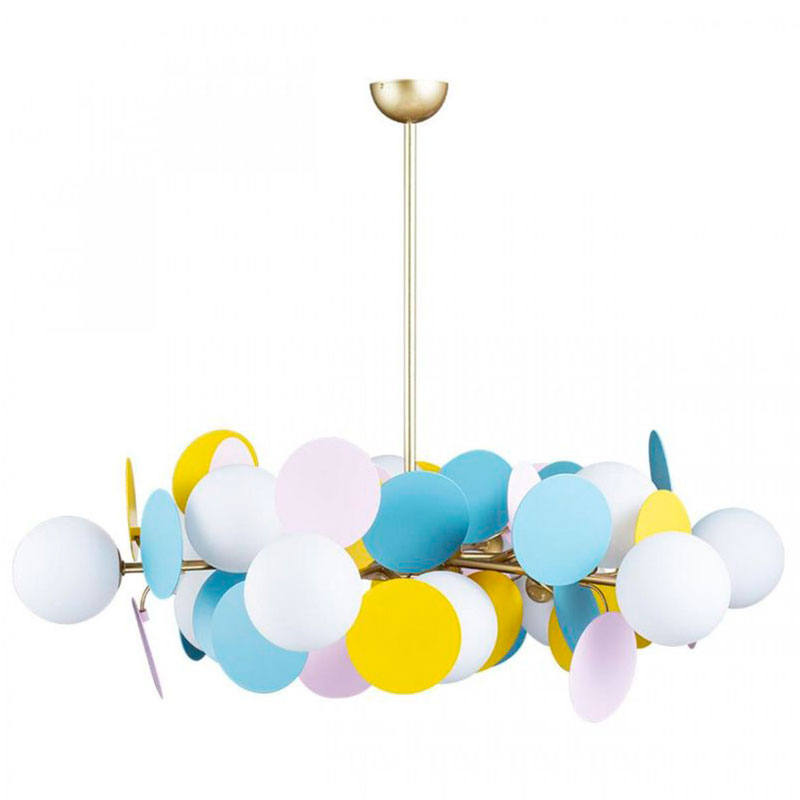 Люстра MATISSE Chandelier multicolor 12 ламп Мульти Золотой Люстра MATISSE Chandelier multicolor 12 ламп Мульти Золотой в Орле | Loft Concept