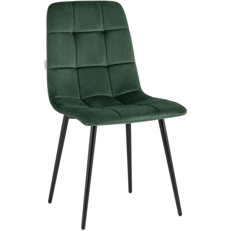 Стул NANCY Chair Зеленый Велюр Зеленый Черный Стул NANCY Chair Зеленый Велюр Зеленый Черный в Орле | Loft Concept