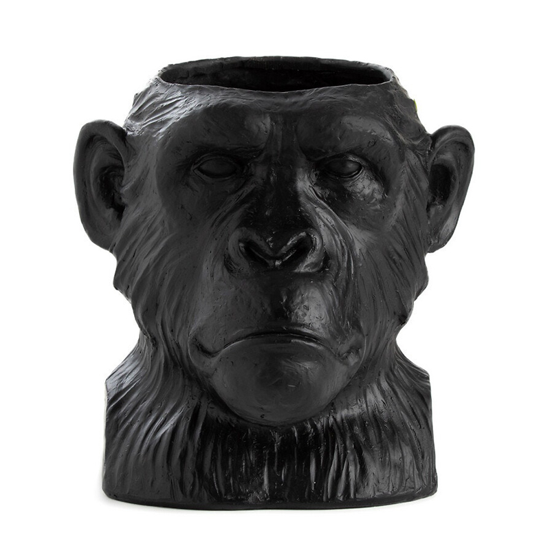 Ваза Black Monkey Черный матовый Ваза Black Monkey Черный матовый в Орле | Loft Concept