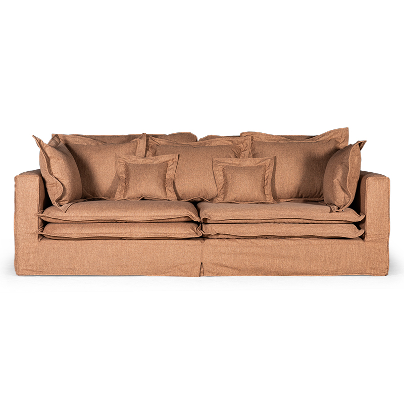 Диван Evelyn Textile Brown Sofa Коричневый Диван Evelyn Textile Brown Sofa Коричневый в Орле | Loft Concept