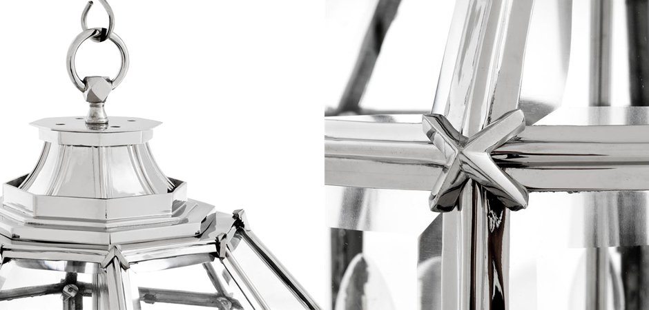 Люстра Lantern Owen Nickel M - Loft-Concept в Орле