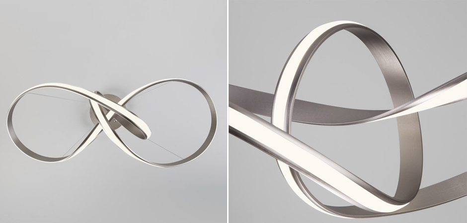 Люстра Mobius Strip Silver Chandelier Люстра Mobius Strip Silver Chandelier - Loft-Concept в Орле