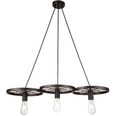 Подвесной Светильник Loft Wheel Pendant ring 3 Коричневый винтаж Подвесной Светильник Loft Wheel Pendant ring 3 Коричневый винтаж в Орле | Loft Concept