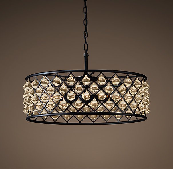 Люстра RH Spencer Hoop Chandelier 60 Черный Люстра RH Spencer Hoop Chandelier 60 Черный в Орле | Loft Concept