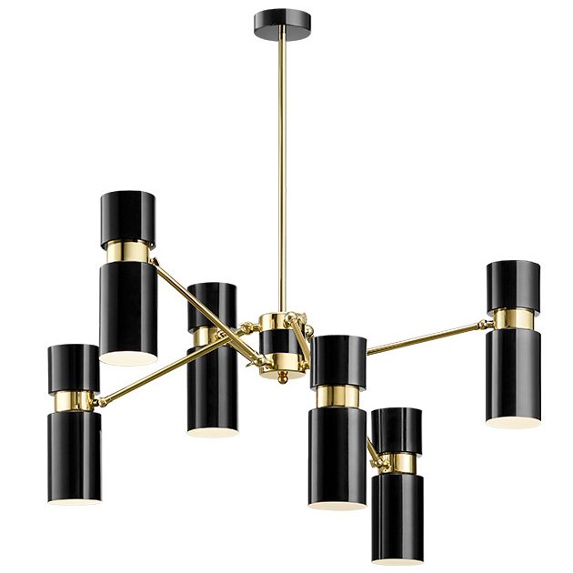 Люстра EDGAR chandelier Черный Латунь Люстра EDGAR chandelier Черный Латунь в Орле | Loft Concept