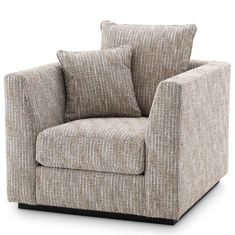 Кресло Eichholtz Chair Taylor Mademoiselle Beige Бежево-серый Черный Кресло Eichholtz Chair Taylor Mademoiselle Beige Бежево-серый Черный в Орле | Loft Concept