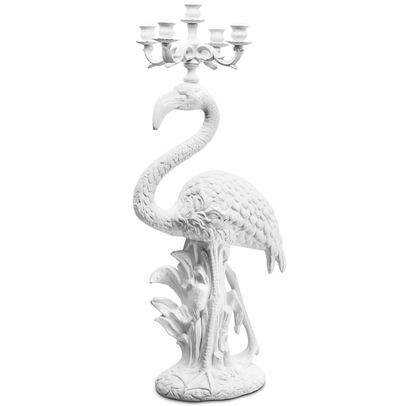 Подсвечник Candleholder Flamingo Bisc. White Белый Подсвечник Candleholder Flamingo Bisc. White Белый в Орле | Loft Concept