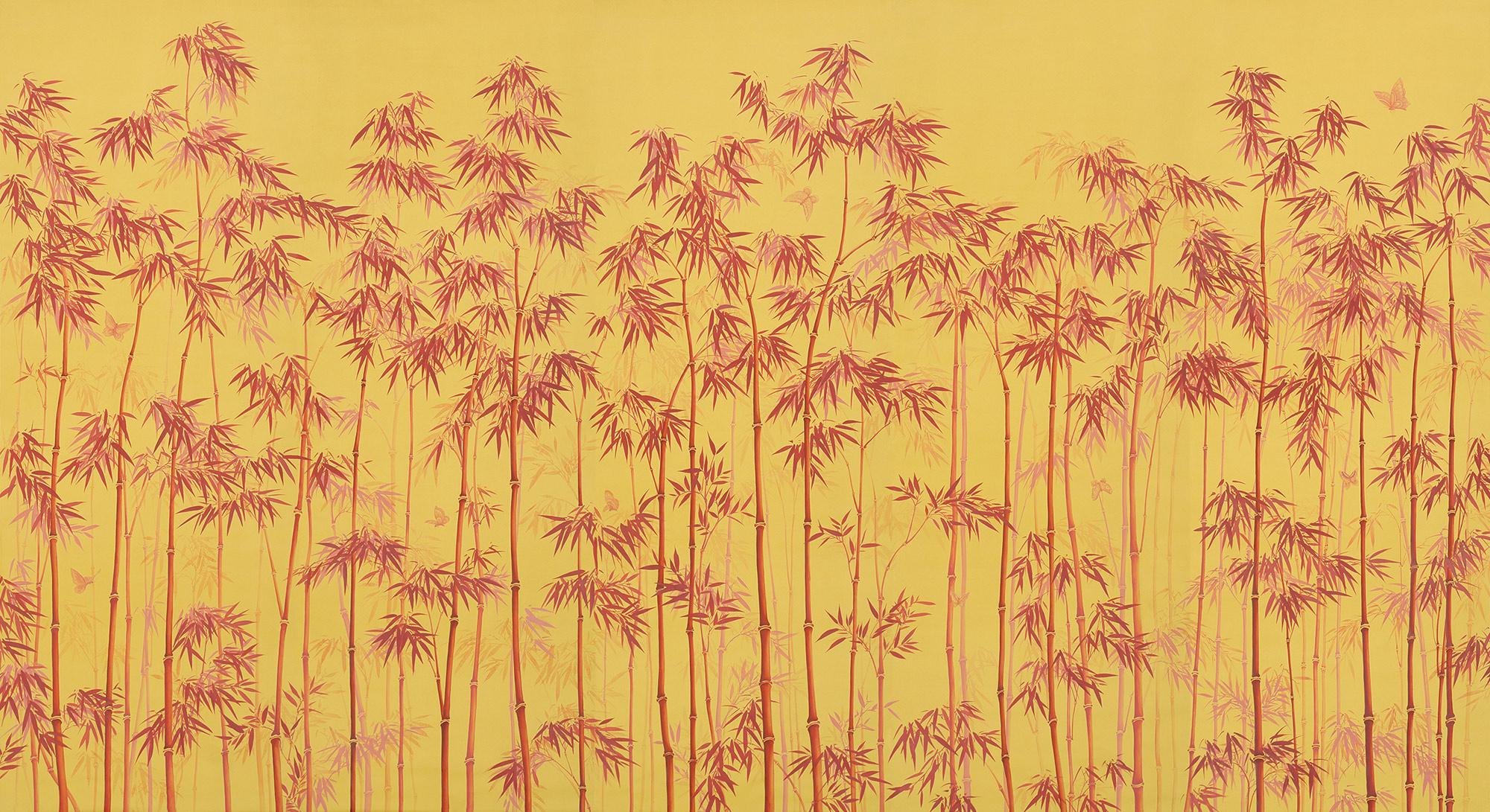 Обои ручная роспись Distant Bamboo Firefly on dyed paper Обои ручная роспись Distant Bamboo Firefly on dyed paper - постер Loft-Concept в Орле