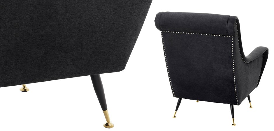 Кресло Eichholtz Chair Giardino Black Кресло Eichholtz Chair Giardino Black - Loft-Concept в Орле