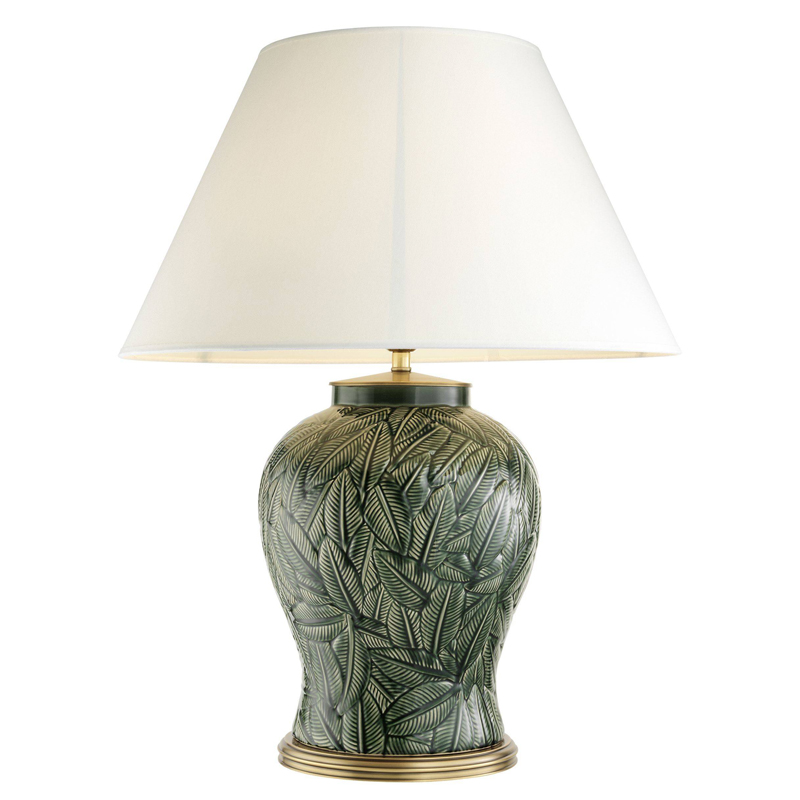 Настольная лампа Eichholtz Table Lamp Cyprus Белый Зеленый Латунь Античная полированная Настольная лампа Eichholtz Table Lamp Cyprus Белый Зеленый Латунь Античная полированная в Орле | Loft Concept