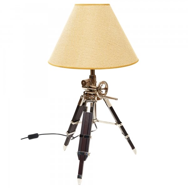 Настольная лампа Tripod Table Lamp Бежево-серый Коричневый в Орле | Loft Concept 