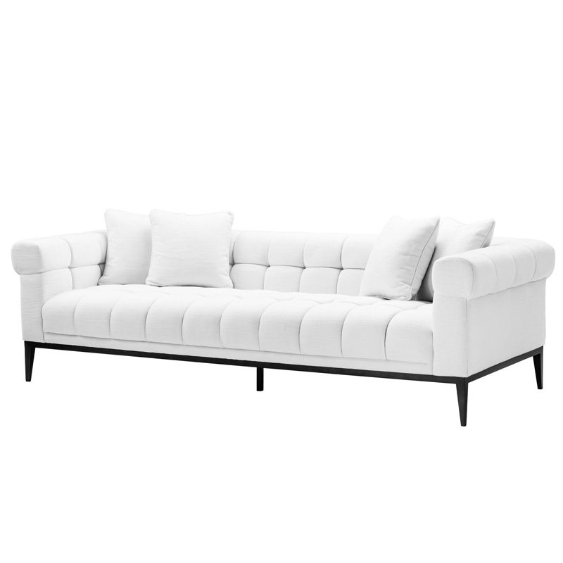 Диван Eichholtz Sofa Aurelio white Белый Черный Диван Eichholtz Sofa Aurelio white Белый Черный в Орле | Loft Concept