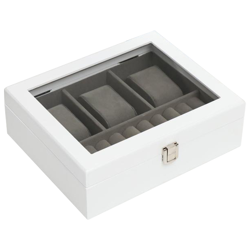 Шкатулка для часов Arianwen Watch Box Белый Серый Шкатулка для часов Arianwen Watch Box Белый Серый в Орле | Loft Concept