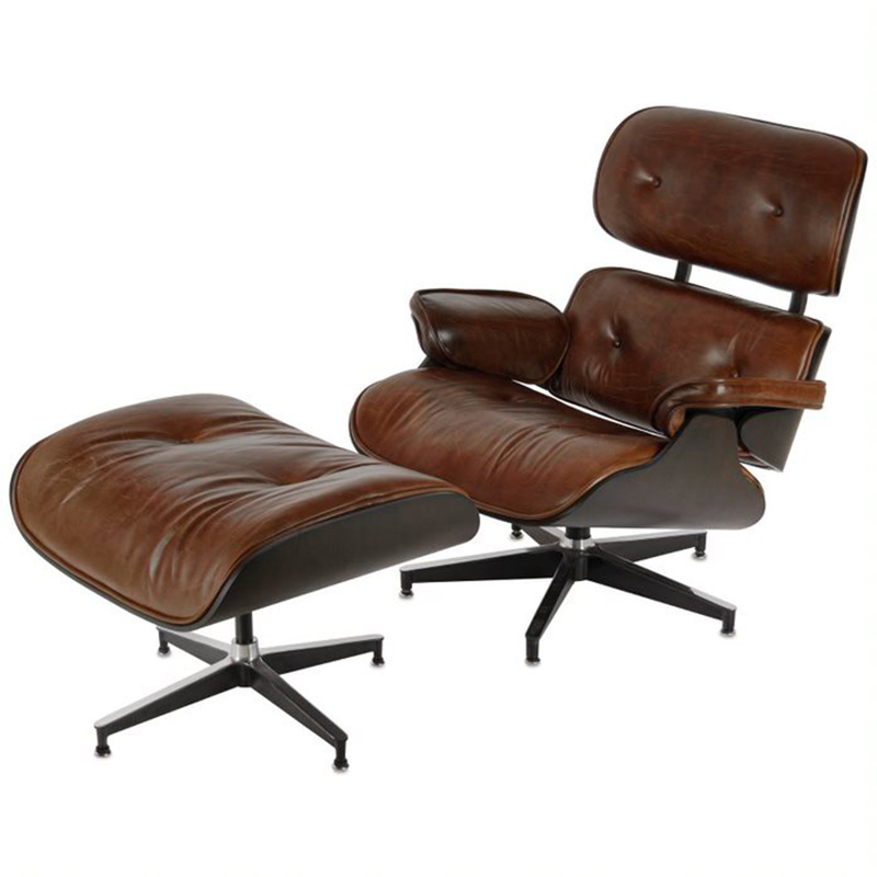 Кресло Eames Lounge Chair & Ottoman brown Коричневый Кресло Eames Lounge Chair & Ottoman brown Коричневый в Орле | Loft Concept