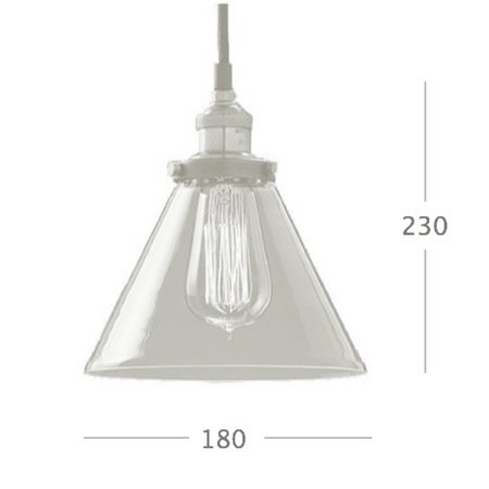 Подвесной светильник Loft Clear Glass Wide Cloche Подвесной светильник Loft Clear Glass Wide Cloche в Орле