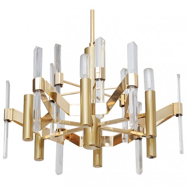 Люстра Gaetano Sciolari Chandelier Хром Золотой Черный Люстра Gaetano Sciolari Chandelier Хром Золотой Черный в Орле | Loft Concept